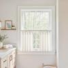 imageNIETOWN Linen Kitchen Curtains 24 inches Long for Small Windows Farmhouse 2 Panels Rod Pocket Back Tab Light Filtering Sheer Curtain Tiers for Cafe Office 34 x 24 inch 1 Pair Natural BeigeNatural Beige