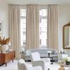 imageNICETOWN 230 GSM Blush Pink Curtains for Girls Room Rich Linen Blend Rod Pocket ampamp Back Tab Vertical Drapes Privacy Assured with Light Filtering Window Treatments for Bedroom W52 x L84 2 PanelsLinen