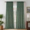 imageNICETOWN 230 GSM Blush Pink Curtains for Girls Room Rich Linen Blend Rod Pocket ampamp Back Tab Vertical Drapes Privacy Assured with Light Filtering Window Treatments for Bedroom W52 x L84 2 PanelsSage Green