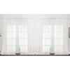 image:imageNICETOWN 4 Pieces Sheer White Curtains 84  Window Treatment Rod Pocket Tulle Voile DrapePanel Sets for Patio Door 4 Panels W60 x L84Beige