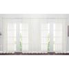 image:imageNICETOWN 4 Pieces Sheer White Curtains 84  Window Treatment Rod Pocket Tulle Voile DrapePanel Sets for Patio Door 4 Panels W60 x L84Beige