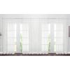 image:imageNICETOWN 4 Pieces Sheer White Curtains 84  Window Treatment Rod Pocket Tulle Voile DrapePanel Sets for Patio Door 4 Panels W60 x L84Ivory