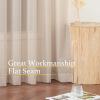 image:imageNICETOWN 4 Pieces Sheer White Curtains 84  Window Treatment Rod Pocket Tulle Voile DrapePanel Sets for Patio Door 4 Panels W60 x L84Taupe