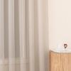 image:imageNICETOWN 4 Pieces Sheer White Curtains 84  Window Treatment Rod Pocket Tulle Voile DrapePanel Sets for Patio Door 4 Panels W60 x L84Taupe