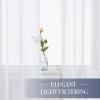 image:imageNICETOWN 4 Pieces Sheer White Curtains 84  Window Treatment Rod Pocket Tulle Voile DrapePanel Sets for Patio Door 4 Panels W60 x L84White