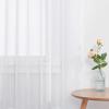 image:imageNICETOWN 4 Pieces Sheer White Curtains 84  Window Treatment Rod Pocket Tulle Voile DrapePanel Sets for Patio Door 4 Panels W60 x L84White