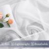 image:imageNICETOWN 4 Pieces Sheer White Curtains 84  Window Treatment Rod Pocket Tulle Voile DrapePanel Sets for Patio Door 4 Panels W60 x L84White