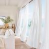 image:imageNICETOWN 4 Pieces Sheer White Curtains 84  Window Treatment Rod Pocket Tulle Voile DrapePanel Sets for Patio Door 4 Panels W60 x L84White