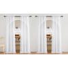 image:imageNICETOWN 4 Pieces Sheer White Curtains 84  Window Treatment Rod Pocket Tulle Voile DrapePanel Sets for Patio Door 4 Panels W60 x L84White