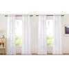 image:imageNICETOWN 4 Pieces Sheer White Curtains 84  Window Treatment Rod Pocket Tulle Voile DrapePanel Sets for Patio Door 4 Panels W60 x L84White