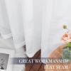 image:imageNICETOWN 4 Pieces Sheer White Curtains 84  Window Treatment Rod Pocket Tulle Voile DrapePanel Sets for Patio Door 4 Panels W60 x L84White