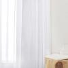 image:imageNICETOWN 4 Pieces Sheer White Curtains 84  Window Treatment Rod Pocket Tulle Voile DrapePanel Sets for Patio Door 4 Panels W60 x L84White