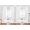 image:imageNICETOWN 4 Pieces Sheer White Curtains 84  Window Treatment Rod Pocket Tulle Voile DrapePanel Sets for Patio Door 4 Panels W60 x L84White
