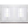 image:imageNICETOWN 4 Pieces Sheer White Curtains 84  Window Treatment Rod Pocket Tulle Voile DrapePanel Sets for Patio Door 4 Panels W60 x L84White