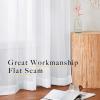 image:imageNICETOWN 4 Pieces Sheer White Curtains 84  Window Treatment Rod Pocket Tulle Voile DrapePanel Sets for Patio Door 4 Panels W60 x L84White