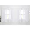 image:imageNICETOWN 4 Pieces Sheer White Curtains 84  Window Treatment Rod Pocket Tulle Voile DrapePanel Sets for Patio Door 4 Panels W60 x L84White