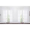 image:imageNICETOWN 4 Pieces Sheer White Curtains 84  Window Treatment Rod Pocket Tulle Voile DrapePanel Sets for Patio Door 4 Panels W60 x L84White