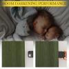 image:imageNICETOWN Room Darkening Patio Curtains for Sliding Door Hook BeltRod PocketBack Tab Thermal Window Treatment Room Divider Curtains for BedroomLiving Room Angora W100 x L84 1 PanelForest Green