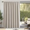 image:imageNICETOWN Room Darkening Patio Curtains for Sliding Door Hook BeltRod PocketBack Tab Thermal Window Treatment Room Divider Curtains for BedroomLiving Room Angora W100 x L84 1 PanelAngora