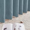 image:imageNICETOWN Room Darkening Patio Curtains for Sliding Door Hook BeltRod PocketBack Tab Thermal Window Treatment Room Divider Curtains for BedroomLiving Room Angora W100 x L84 1 PanelMist Blue