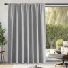 image:imageNICETOWN Room Darkening Patio Curtains for Sliding Door Hook BeltRod PocketBack Tab Thermal Window Treatment Room Divider Curtains for BedroomLiving Room Angora W100 x L84 1 PanelLight Grey