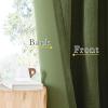image:imageNICETOWN Room Darkening Patio Curtains for Sliding Door Hook BeltRod PocketBack Tab Thermal Window Treatment Room Divider Curtains for BedroomLiving Room Angora W100 x L84 1 PanelForest Green