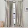 image:imageNICETOWN Room Darkening Patio Curtains for Sliding Door Hook BeltRod PocketBack Tab Thermal Window Treatment Room Divider Curtains for BedroomLiving Room Angora W100 x L84 1 PanelAngora