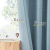 image:imageNICETOWN Room Darkening Patio Curtains for Sliding Door Hook BeltRod PocketBack Tab Thermal Window Treatment Room Divider Curtains for BedroomLiving Room Angora W100 x L84 1 PanelMist Blue