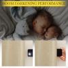 image:imageNICETOWN Room Darkening Patio Curtains for Sliding Door Hook BeltRod PocketBack Tab Thermal Window Treatment Room Divider Curtains for BedroomLiving Room Angora W100 x L84 1 PanelOatmeal