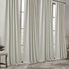 image:imageNICETOWN Room Darkening Patio Curtains for Sliding Door Hook BeltRod PocketBack Tab Thermal Window Treatment Room Divider Curtains for BedroomLiving Room Angora W100 x L84 1 PanelNatural