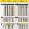 image:imageNICETOWN Room Darkening Patio Curtains for Sliding Door Hook BeltRod PocketBack Tab Thermal Window Treatment Room Divider Curtains for BedroomLiving Room Angora W100 x L84 1 PanelHook Belt  Angora