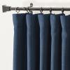 image:imageNICETOWN Room Darkening Patio Curtains for Sliding Door Hook BeltRod PocketBack Tab Thermal Window Treatment Room Divider Curtains for BedroomLiving Room Angora W100 x L84 1 PanelNavy Blue