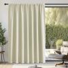 image:imageNICETOWN Room Darkening Patio Curtains for Sliding Door Hook BeltRod PocketBack Tab Thermal Window Treatment Room Divider Curtains for BedroomLiving Room Angora W100 x L84 1 PanelBeige