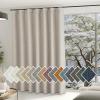 image:imageNICETOWN Room Darkening Patio Curtains for Sliding Door Hook BeltRod PocketBack Tab Thermal Window Treatment Room Divider Curtains for BedroomLiving Room Angora W100 x L84 1 PanelAngora