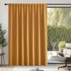 image:imageNICETOWN Room Darkening Patio Curtains for Sliding Door Hook BeltRod PocketBack Tab Thermal Window Treatment Room Divider Curtains for BedroomLiving Room Angora W100 x L84 1 PanelHook Belt  Gold Brown