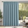 image:imageNICETOWN Room Darkening Patio Curtains for Sliding Door Hook BeltRod PocketBack Tab Thermal Window Treatment Room Divider Curtains for BedroomLiving Room Angora W100 x L84 1 PanelMist Blue