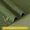 image:imageNICETOWN Room Darkening Patio Curtains for Sliding Door Hook BeltRod PocketBack Tab Thermal Window Treatment Room Divider Curtains for BedroomLiving Room Angora W100 x L84 1 PanelForest Green
