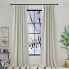 image:imageNICETOWN Room Darkening Patio Curtains for Sliding Door Hook BeltRod PocketBack Tab Thermal Window Treatment Room Divider Curtains for BedroomLiving Room Angora W100 x L84 1 PanelNatural