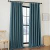image:imageNICETOWN Room Darkening Patio Curtains for Sliding Door Hook BeltRod PocketBack Tab Thermal Window Treatment Room Divider Curtains for BedroomLiving Room Angora W100 x L84 1 PanelGreyish Blue