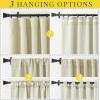 image:imageNICETOWN Room Darkening Patio Curtains for Sliding Door Hook BeltRod PocketBack Tab Thermal Window Treatment Room Divider Curtains for BedroomLiving Room Angora W100 x L84 1 PanelHook Belt  Beige
