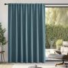 image:imageNICETOWN Room Darkening Patio Curtains for Sliding Door Hook BeltRod PocketBack Tab Thermal Window Treatment Room Divider Curtains for BedroomLiving Room Angora W100 x L84 1 PanelGreyish Blue