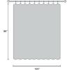 image:imageNICETOWN Room Darkening Patio Curtains for Sliding Door Hook BeltRod PocketBack Tab Thermal Window Treatment Room Divider Curtains for BedroomLiving Room Angora W100 x L84 1 PanelNatural