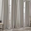 image:imageNICETOWN Room Darkening Patio Curtains for Sliding Door Hook BeltRod PocketBack Tab Thermal Window Treatment Room Divider Curtains for BedroomLiving Room Angora W100 x L84 1 PanelAngora