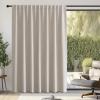 image:imageNICETOWN Room Darkening Patio Curtains for Sliding Door Hook BeltRod PocketBack Tab Thermal Window Treatment Room Divider Curtains for BedroomLiving Room Angora W100 x L84 1 PanelAngora