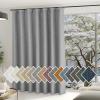 image:imageNICETOWN Room Darkening Patio Curtains for Sliding Door Hook BeltRod PocketBack Tab Thermal Window Treatment Room Divider Curtains for BedroomLiving Room Angora W100 x L84 1 PanelLight Grey