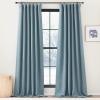 image:imageNICETOWN Room Darkening Patio Curtains for Sliding Door Hook BeltRod PocketBack Tab Thermal Window Treatment Room Divider Curtains for BedroomLiving Room Angora W100 x L84 1 PanelMist Blue