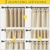 image:imageNICETOWN Room Darkening Patio Curtains for Sliding Door Hook BeltRod PocketBack Tab Thermal Window Treatment Room Divider Curtains for BedroomLiving Room Angora W100 x L84 1 PanelOatmeal