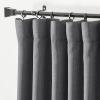 image:imageNICETOWN Room Darkening Patio Curtains for Sliding Door Hook BeltRod PocketBack Tab Thermal Window Treatment Room Divider Curtains for BedroomLiving Room Angora W100 x L84 1 PanelCharcoal Gray
