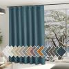 image:imageNICETOWN Room Darkening Patio Curtains for Sliding Door Hook BeltRod PocketBack Tab Thermal Window Treatment Room Divider Curtains for BedroomLiving Room Angora W100 x L84 1 PanelGreyish Blue