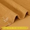 image:imageNICETOWN Room Darkening Patio Curtains for Sliding Door Hook BeltRod PocketBack Tab Thermal Window Treatment Room Divider Curtains for BedroomLiving Room Angora W100 x L84 1 PanelHook Belt  Gold Brown